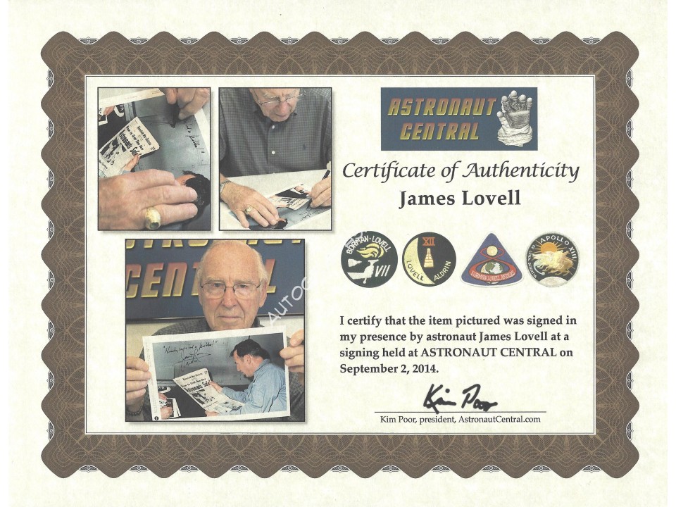 Jim Lovell Signed Apollo 13 Post Flight 8x12 Photo Houston We've Had A Problem Jim Lovell Signed Apollo 13 Post Flight 8x12 Photo Houston We've Had A Problem