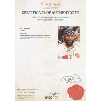 Laurence Tureaud - Mr T Signed Photograph
