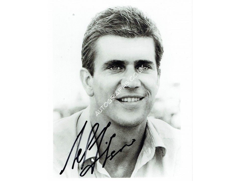Mel Gibson Signed Photograph