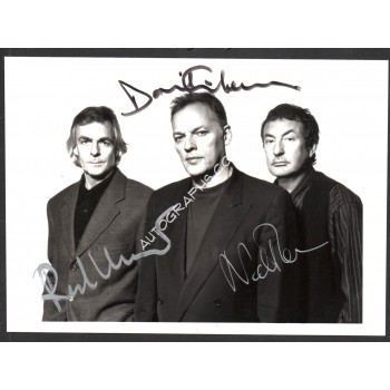 Pink Floyd David Gilmour Mason Wright authentic genuine signed autograph photo. COA UACC