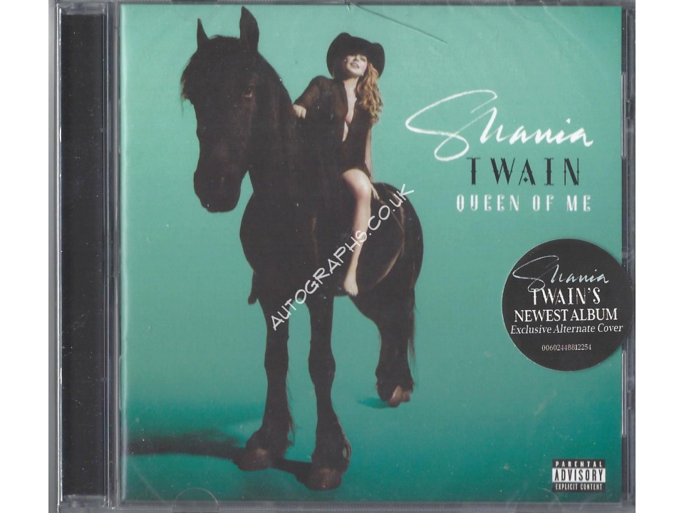 Shania Twain Signed Queen Of Me CD Art Card