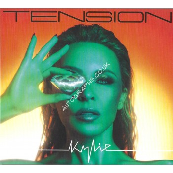 Kylie Minogue Signed Tension CD Art Card