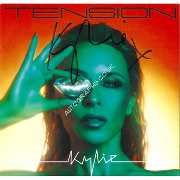 Kylie Minogue Signed Tension CD Art Card