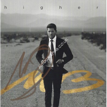 Michael Buble Signed CD Sleeve Higher