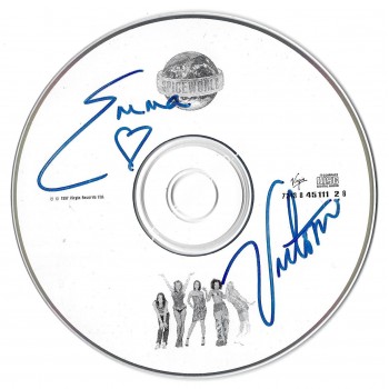 The Spice Girls Signed Spiceworld CD Emma and Victoria