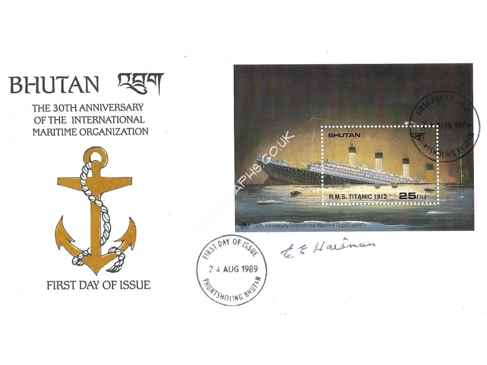 Edith Haisman Titanic Survivor Signed Postal Cover