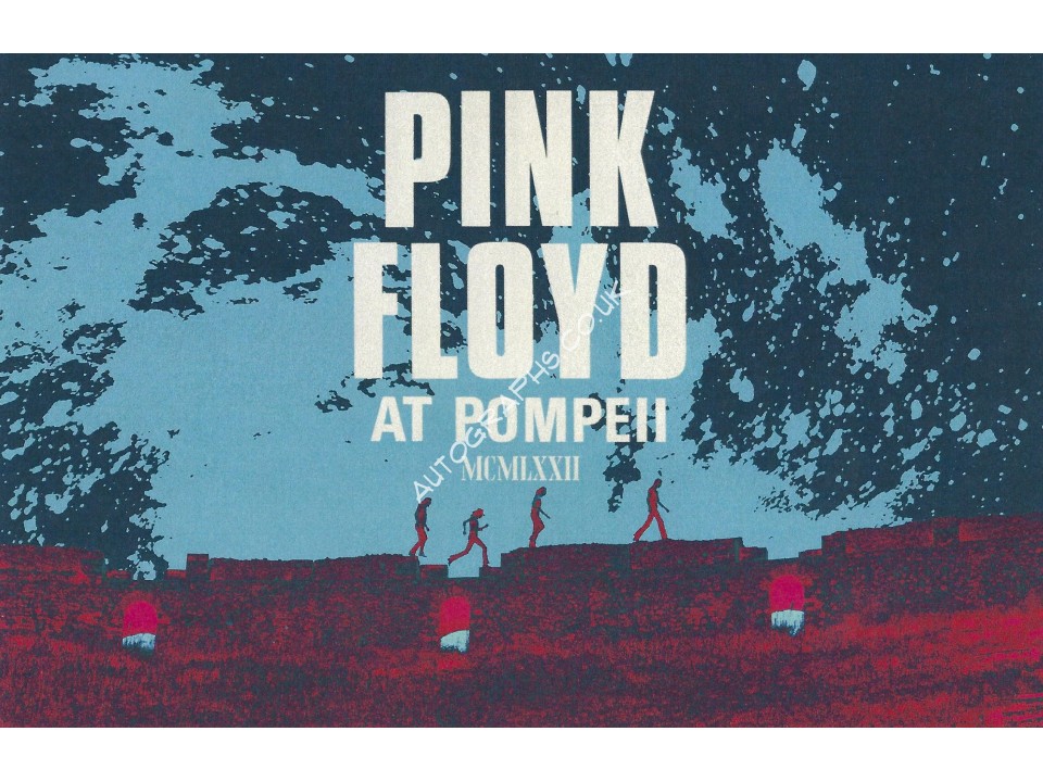 Nick Mason Pink Floyd Signed Art Card For Live At Pompeii 1971 CD Nick Mason Pink Floyd Signed Art Card For Live At Pompeii 1971 CD