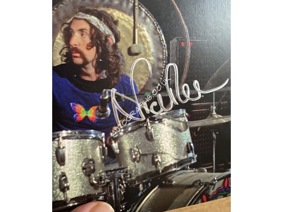 Nick Mason Pink Floyd Signed Art Card For Live At Pompeii 1971 CD Nick Mason Pink Floyd Signed Art Card For Live At Pompeii 1971 CD