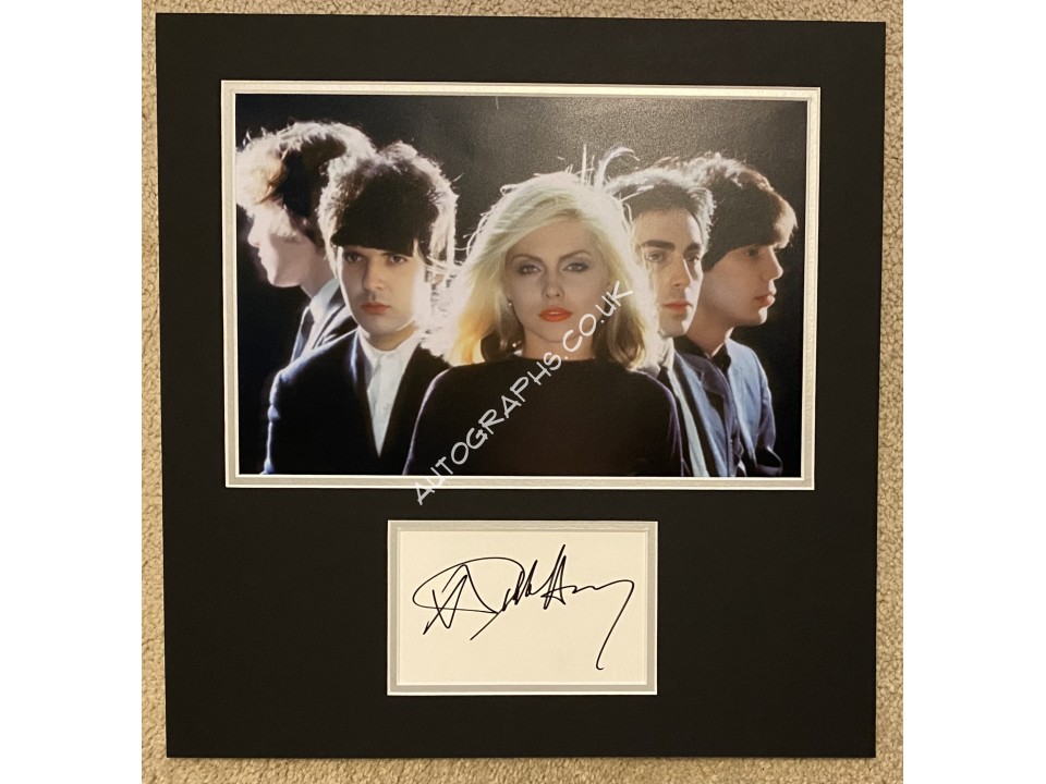 Debbie Harry Signed Blondie Display