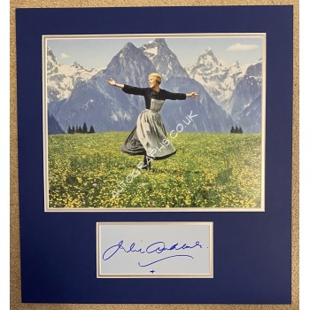 Julie Andrews Signed The Sound Of Music Display