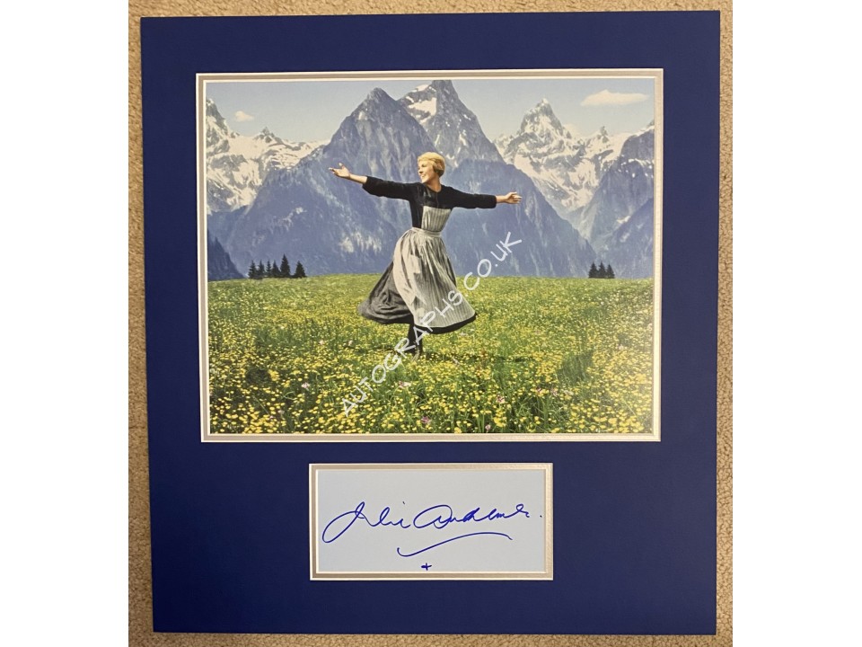 Julie Andrews Signed The Sound Of Music Display Julie Andrews Signed The Sound Of Music Display