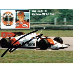 Niki Lauda Signed Postcard