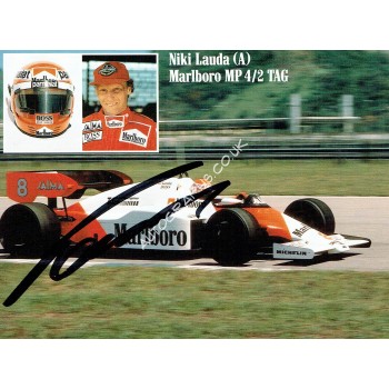 Niki Lauda Signed Postcard