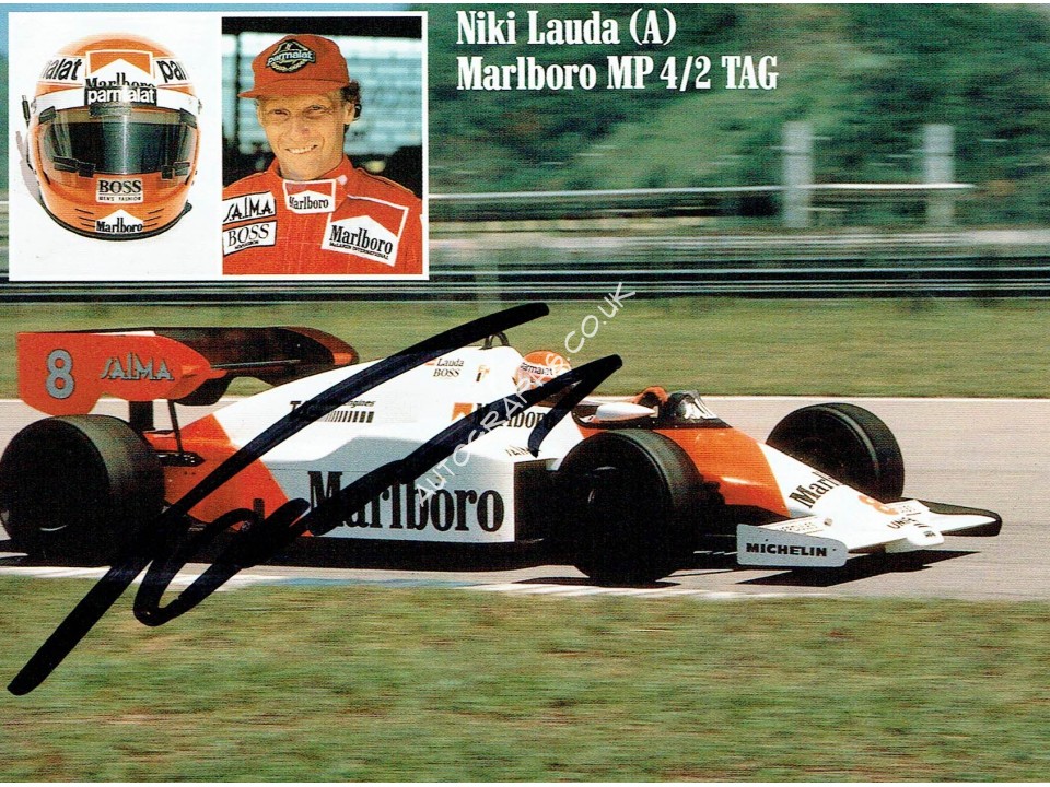 Niki Lauda Signed Postcard Niki Lauda Signed Postcard