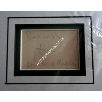 Arnold Ridley Dads Army genuine authentic signed autograph photo display. COA UACC