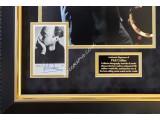 Phil Collins Genesis large signed genuine signature autograph display. COA UACC
