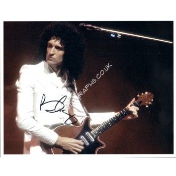 Brian May Queen signed genuine authentic autograph signed photo COA UACC