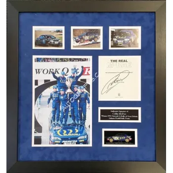 Colin McRae Rally champion authentic genuine signed autograph display COA UACC