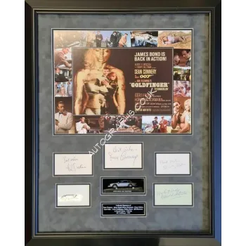 James Bond Goldfinger authentic genuine signed autograph display COA UACC