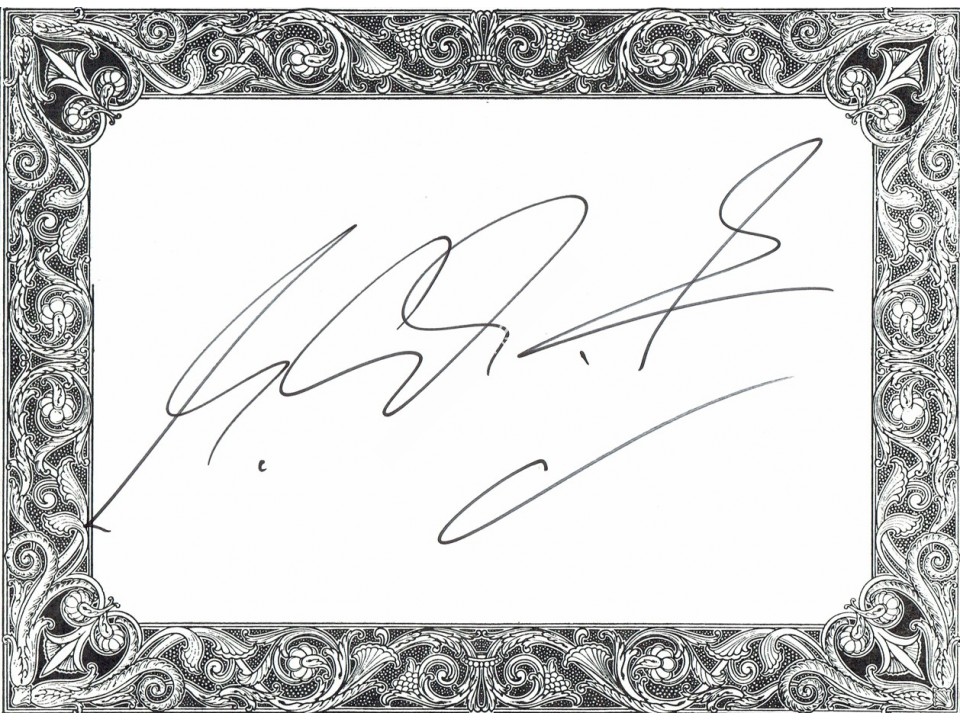 Michael Schumacher Signed Card (Large) Michael Schumacher Signed Card (Large)