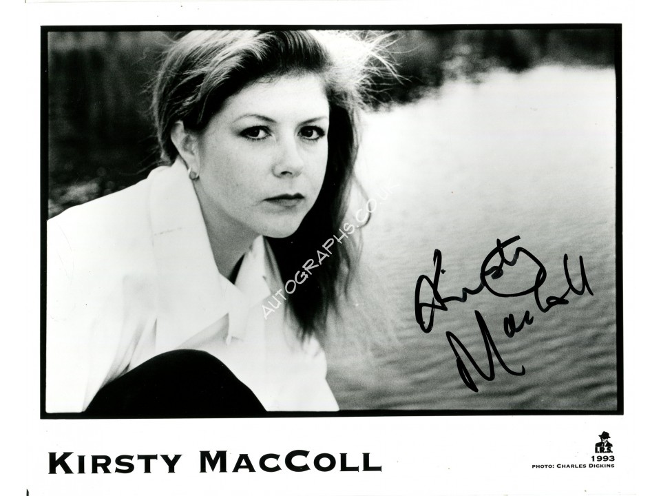 Kirsty Maccoll Signed Photograph