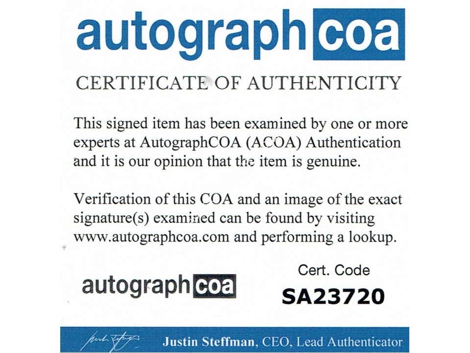Damien Hirst In Person Signature ACOA