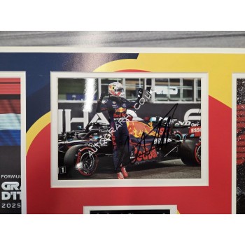 Max Verstappen Red Bull F1 authentic signed signature autograph display COA UACC
