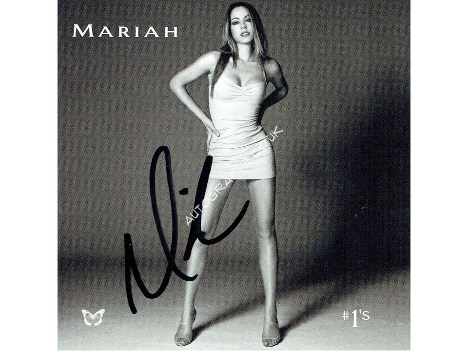 Mariah Carey Signed CD Insert (ACOA)