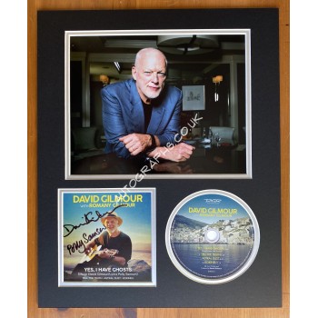 DAVID GILMOUR PINK FLOYD SIGNED DISPLAY