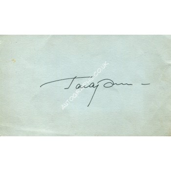 Yuri Gagarin Signed Card
