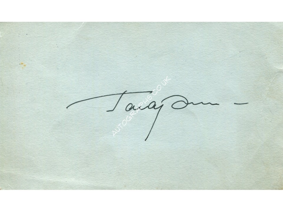Yuri Gagarin Signed Card Yuri Gagarin Signed Card