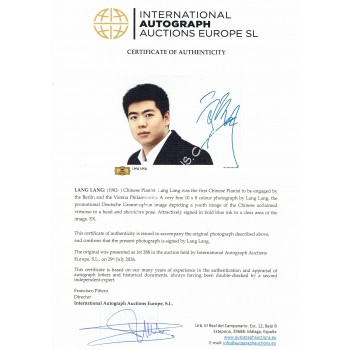 Lang Lang Signed Photograph Lang Lang Signed Photograph