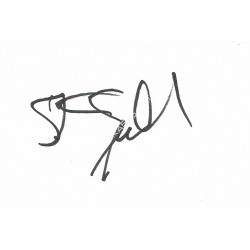 Steven Spielberg Signed Card