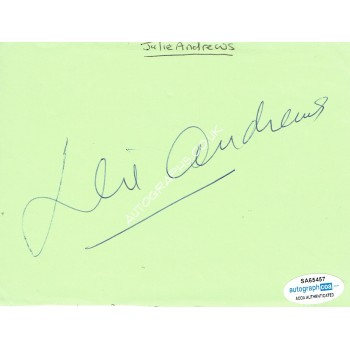Julie Andrews Signed Album Page
