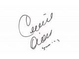 Celine Dion Signed Index Card Celine Dion Signed Index Card