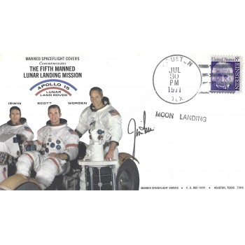 Jim Irwin Apollo 15 Signed Postal Cover