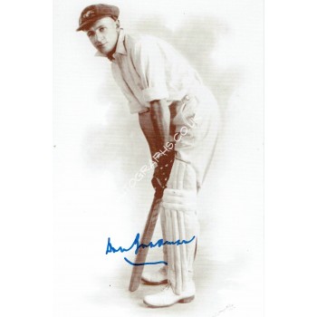 Don Bradman Signed Postcard