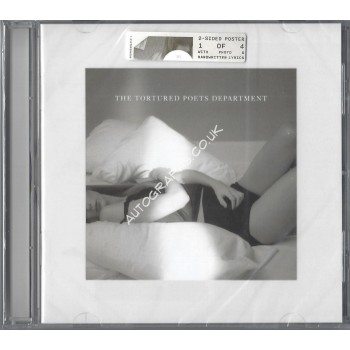 Taylor Swift Signed The Tortured Poets Department CD Art Card Taylor Swift Signed The Tortured Poets Department CD Art Card