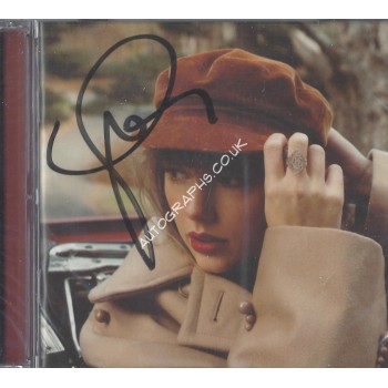Taylor Swift Signed Red – Taylors Version - CD Sleeve - Sealed