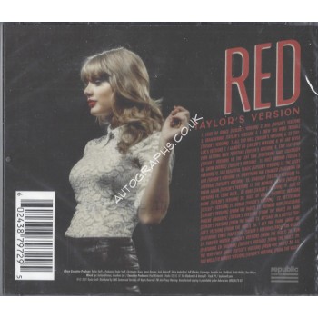 Taylor Swift Signed Red – Taylors Version - CD Sleeve - Sealed Taylor Swift Signed Red – Taylors Version - CD Sleeve - Sealed