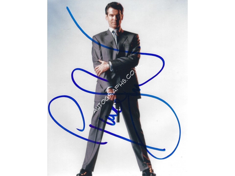 Pierce Brosnan Signed 8x10 Photograph 2 James Bond 007 Pierce Brosnan Signed 8x10 Photograph 2 James Bond 007