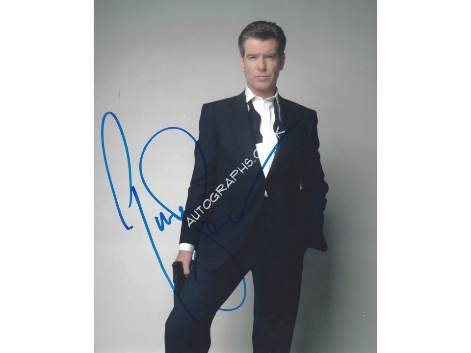 Pierce Brosnan Signed 8x10 Photograph 3 James Bond 007 Pierce Brosnan Signed 8x10 Photograph 3 James Bond 007