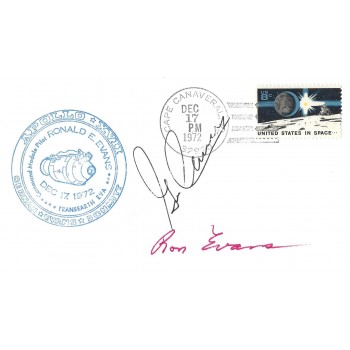 Gene Cernan & Ron Evans Signed Apollo 17 Spacewalk Cover