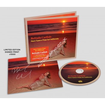 Belinda Carlisle Signed Art Card Once Upon A Time In California