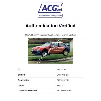 Colin McRae Signed Photograph Colin McRae Signed Photograph