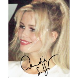 Claudia Schiffer authentic signed genuine signature. COA UACC