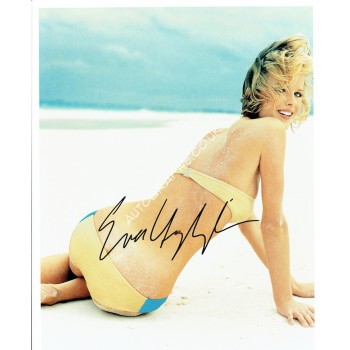 Eva Herzigova authentic signed genuine signature. COA UACC
