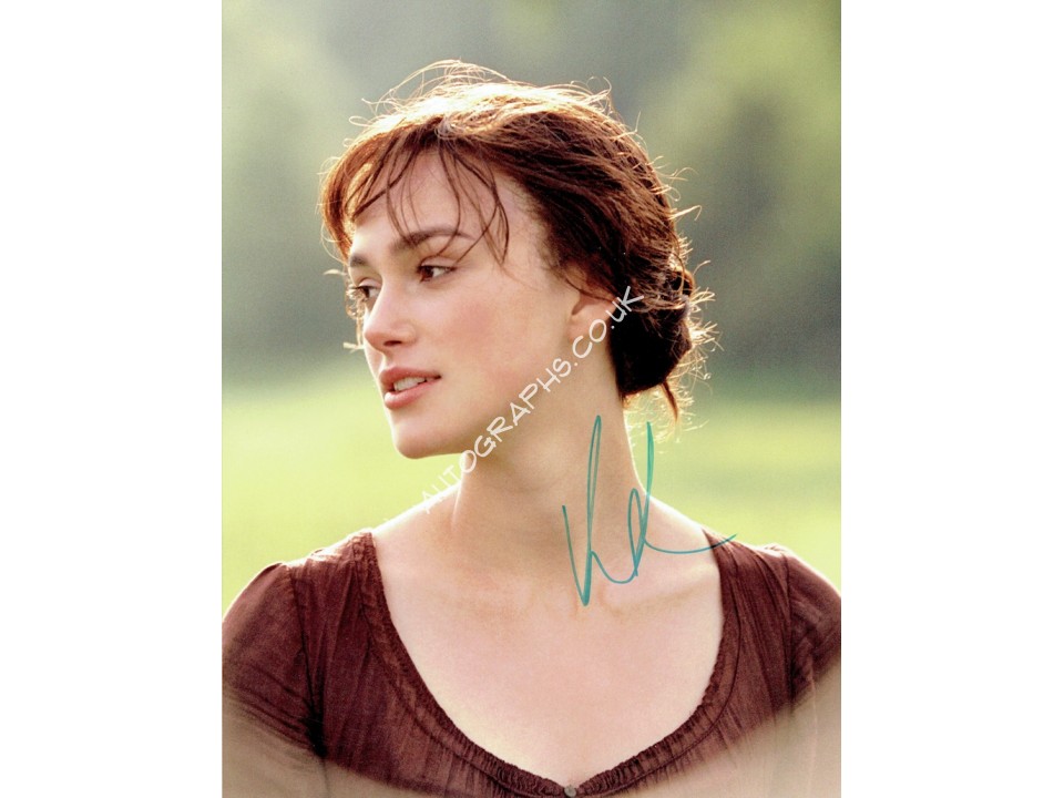 Keira Knightly original authentic genuine signed photo. COA UACC Keira Knightly original authentic genuine signed photo. COA UACC