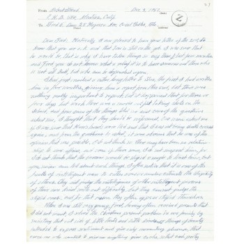 Robert Stroud authentic signed genuine signature letter. COA UACC
