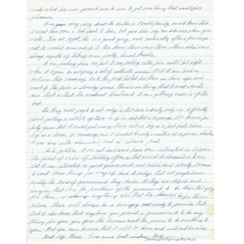 Robert Stroud authentic signed genuine signature letter. COA UACC